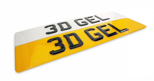 3D Gel Number Plates( FRONT & REAR) - ASAP Hand car Wash & Detailing Centre