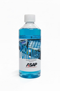 Bottle of Puremist glass cleaner on a surface